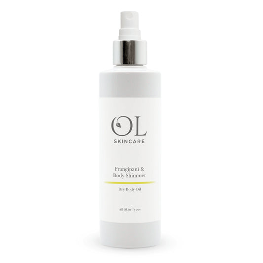 Frangipani Shimmer Dry Body Oil | White Label Skincare - ownlabelskincare