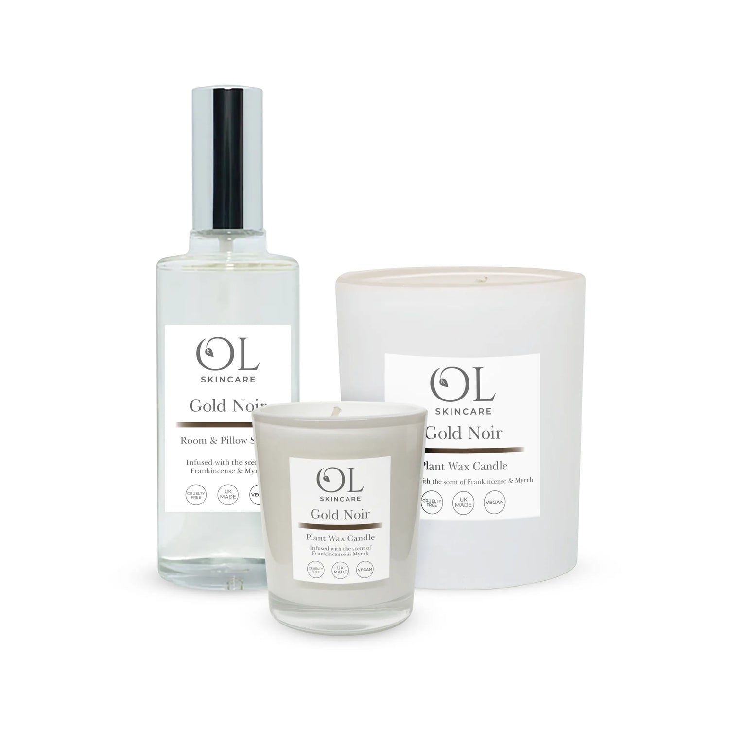 Gold Noir - Frankincense & Myrrh Room Collection | White Label Homeware - ownlabelskincare