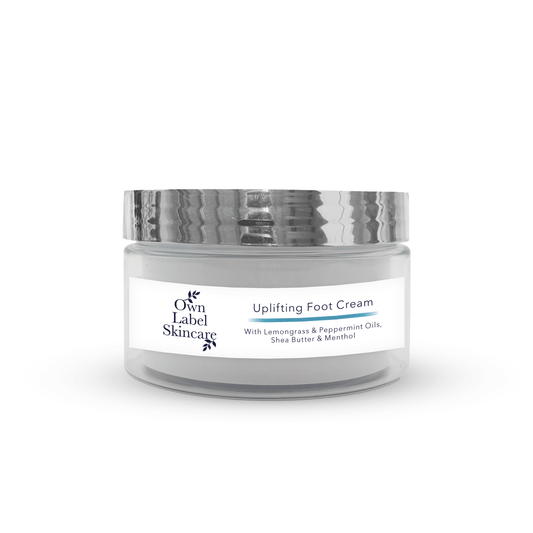 Uplifting Foot Cream | Lemongrass & Mint | White Label Skincare - ownlabelskincare