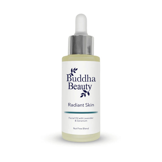 NUT FREE RADIANT SKIN FACIAL OIL WITH LAVENDER & GERANIUM | BUDDHA BEAUTY