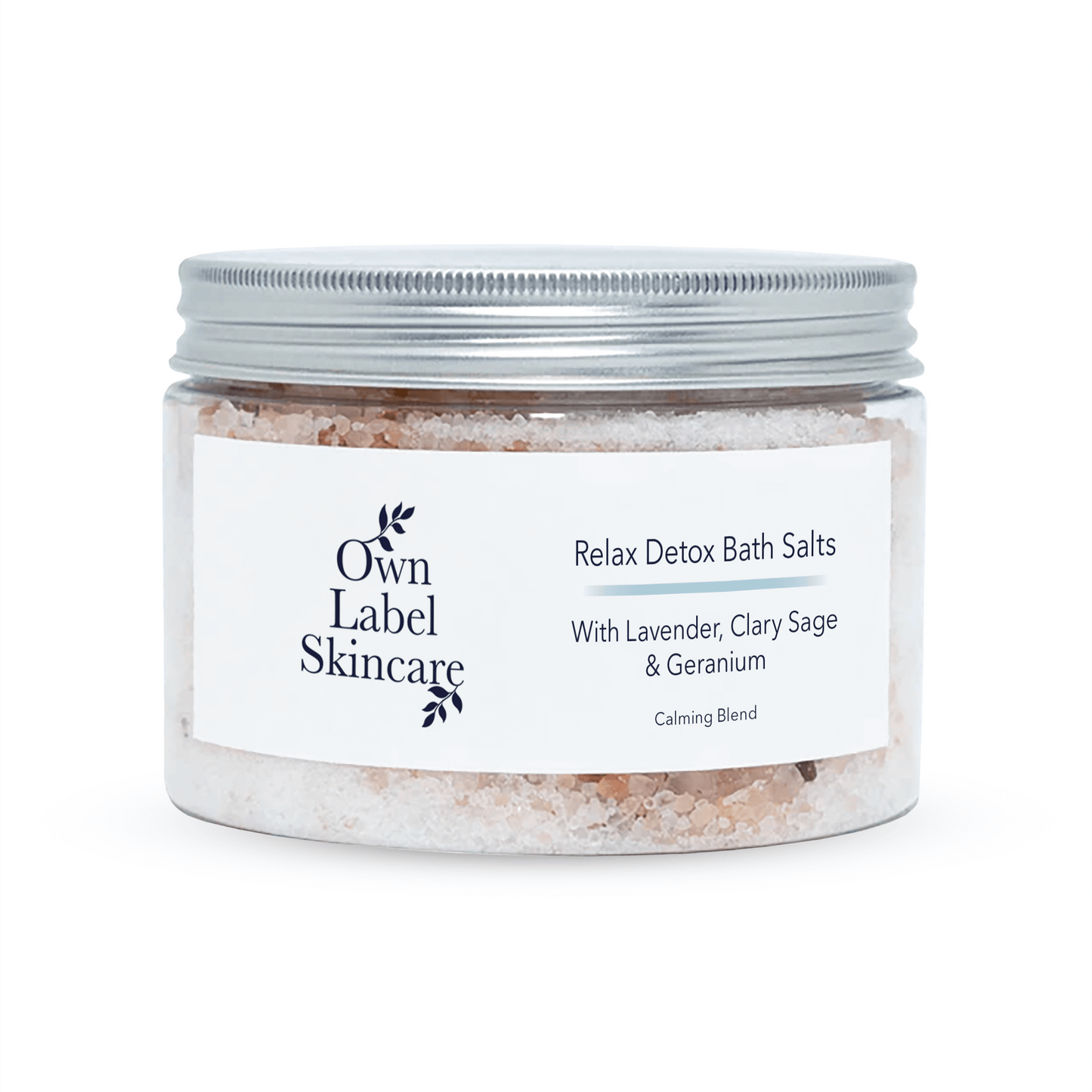 DETOX BATH SALTS WITH LAVENDER AND CLARY SAGE AND GERANIUM