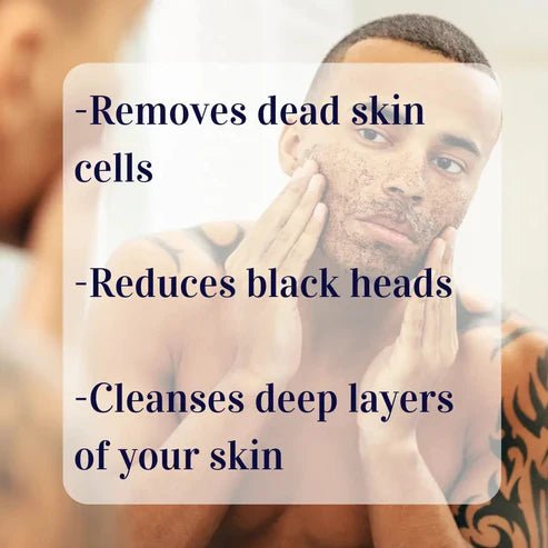 Mens Black Charcoal & Liquorice Facial Polish | Own Label Skincare - ownlabelskincare