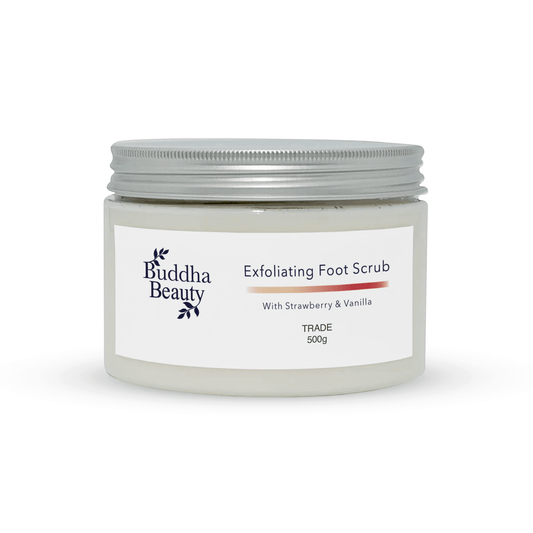 Strawberries & Vanilla Foot Scrub | Buddha Beauty - ownlabelskincare
