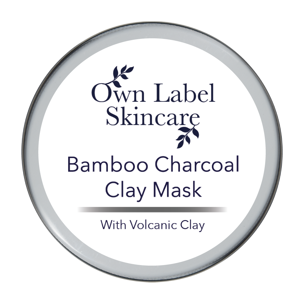 Bamboo & Charcoal Vegan Clay Mask. White Label Skincare.