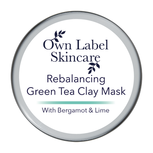 Green Tea Clay Mask with Bergamot and Lime (Limited Stock) | Rebalancing   | White Label