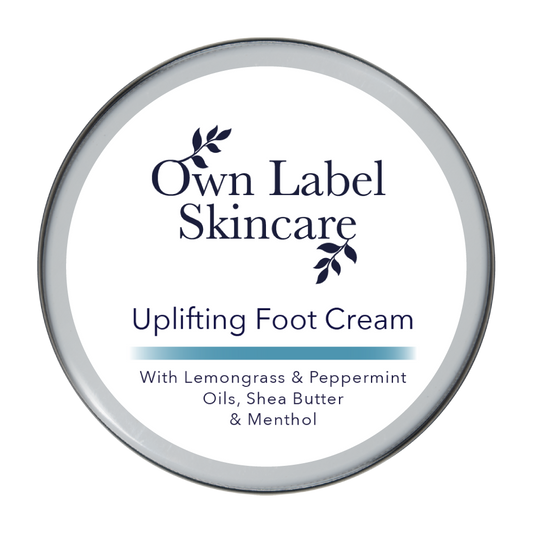 Uplifting Foot Cream | Lemongrass & Mint | White Label Skincare