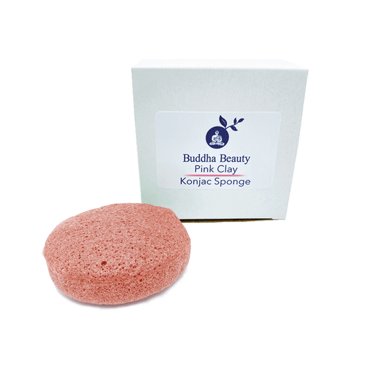Pink Clay Konjac Sponge | Buddha Beauty Trade
