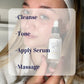 HOw to use 24k gold serum Cleanse, Tone, Serum, massage and moisturise 