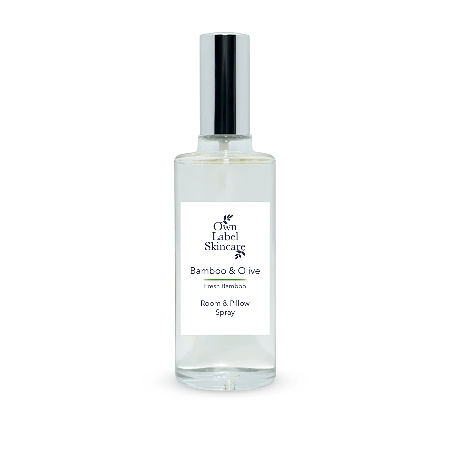 Bamboo and Olive Room Spray. Own Label Skincare.