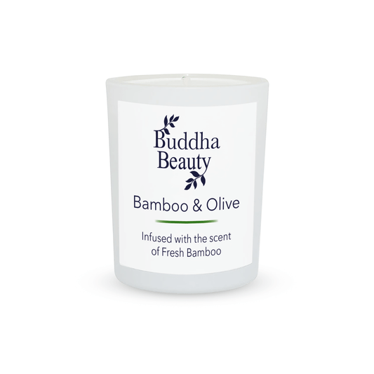 Bamboo & Olive Vegan Room Candle. Buddha Beauty