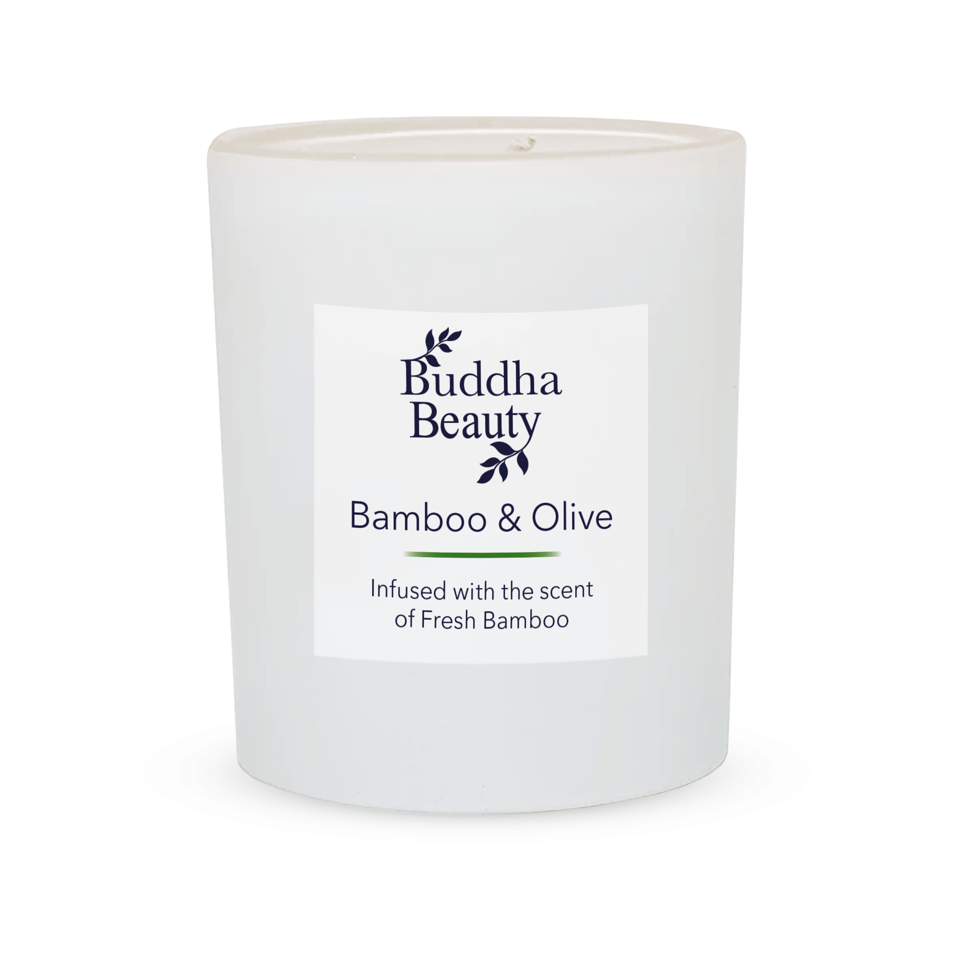 Bamboo and Olive Vegan Room Candle. Buddha Beauty Trade.