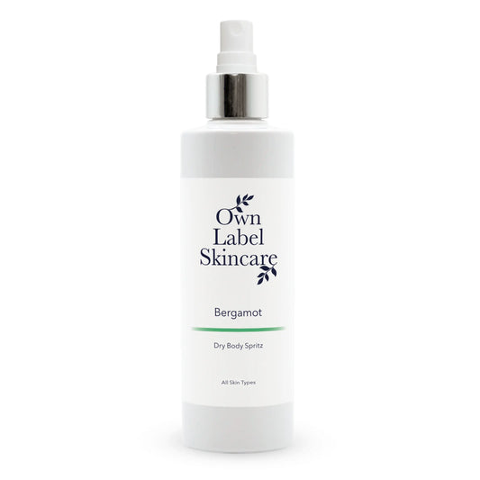 Own Label Skincare. Dry Body Spritz with Bergamot