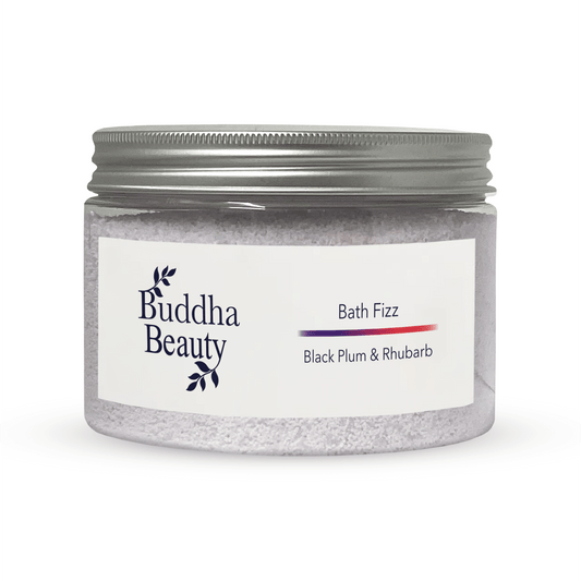 Black Plum & Rhubarb Bath Fizz | Buddha Beauty Trade