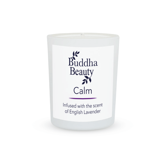 Vegan Votive Candle. Calm English Lavender. Buddha Beauty Trade