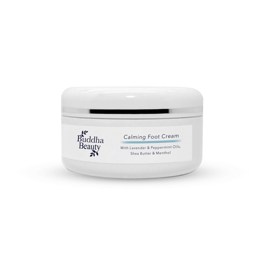 Calming Lavender & Mint Vegan Foot Cream. Buddha Beauty Trade