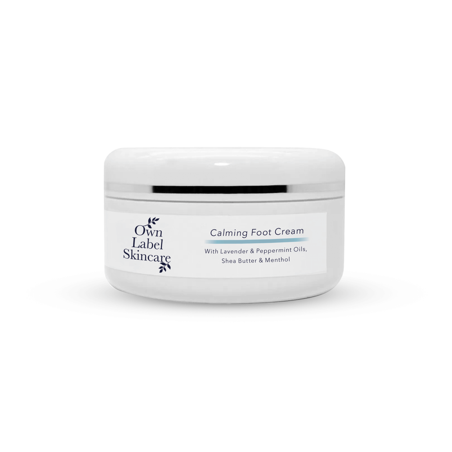 Calming Lavender & Mint Vegan Foot Cream. Own Label Skincare