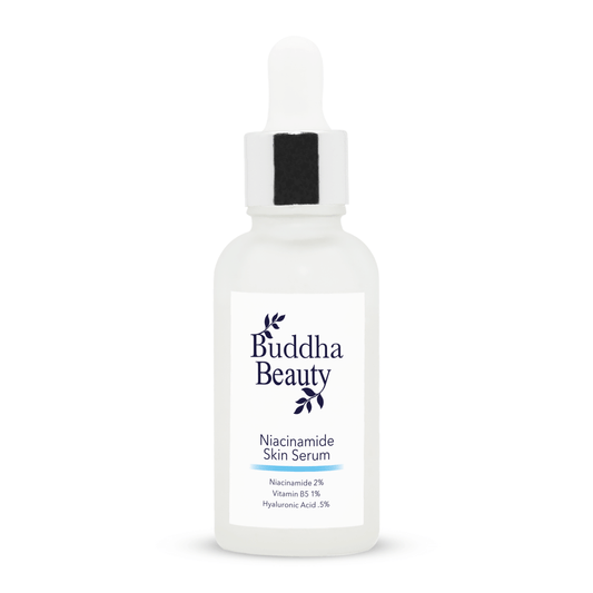 Niacinamide skin serum , this formula will reduce inflammation even skin tone and balance oil production of the skin leaving a radiant complexion | Buddha Beauty