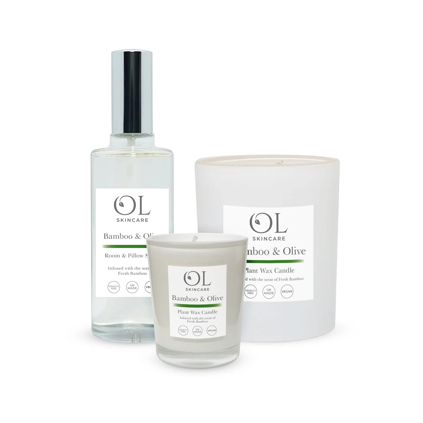 Bamboo & Olive Room Collection | White Label Homeware - ownlabelskincare