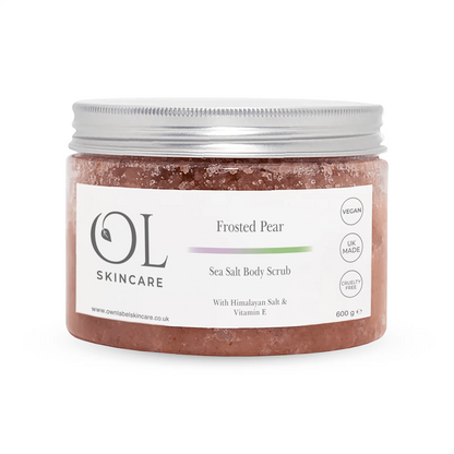Frosted Pear Sea Salt Body Scrub | Own Label Skincare - ownlabelskincare