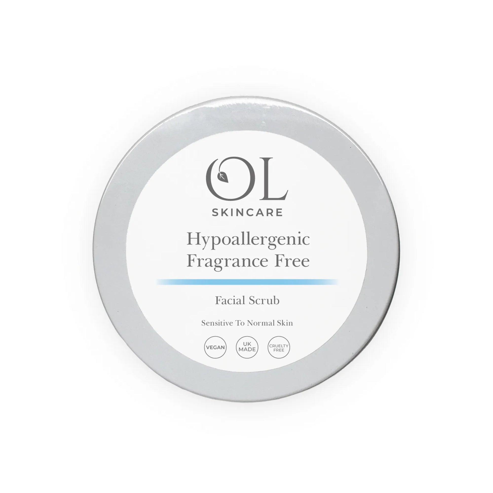 Hypoallergenic Facial Scrub | Fragrance Free | White Label Skincare - ownlabelskincare