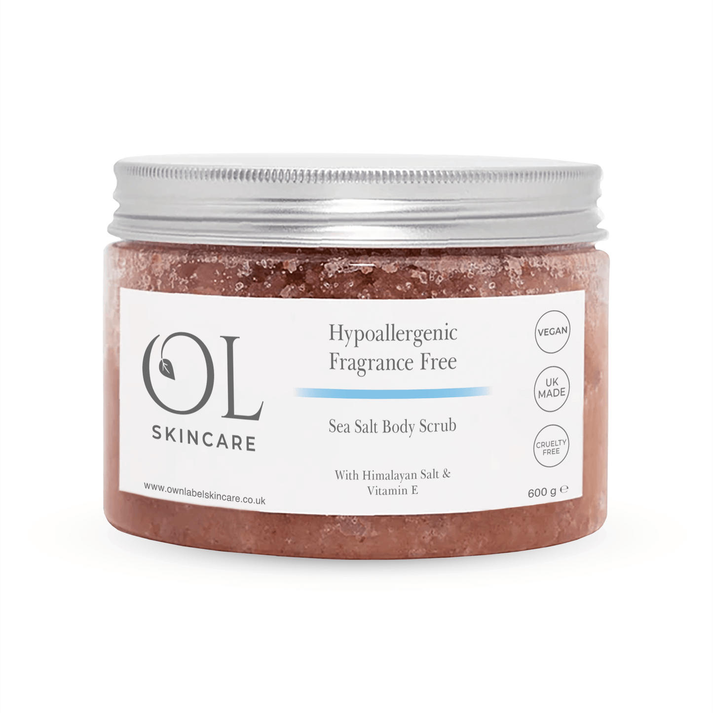 Hypoallergenic Sea Salt Body Scrub | White Label Skincare - ownlabelskincare