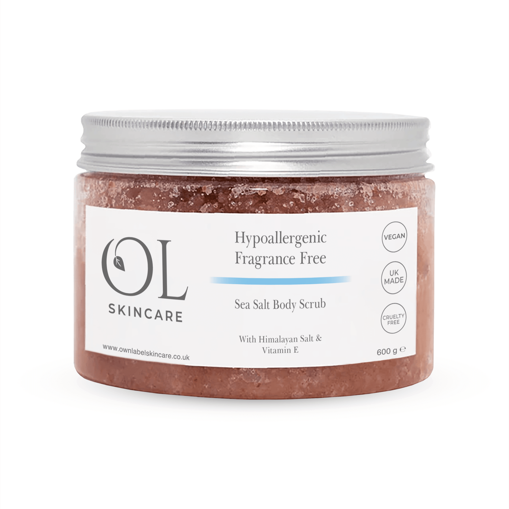 Hypoallergenic Sea Salt Body Scrub | White Label Skincare - ownlabelskincare