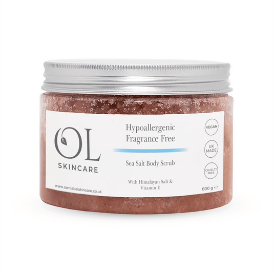 Hypoallergenic Sea Salt Body Scrub | White Label Skincare - ownlabelskincare