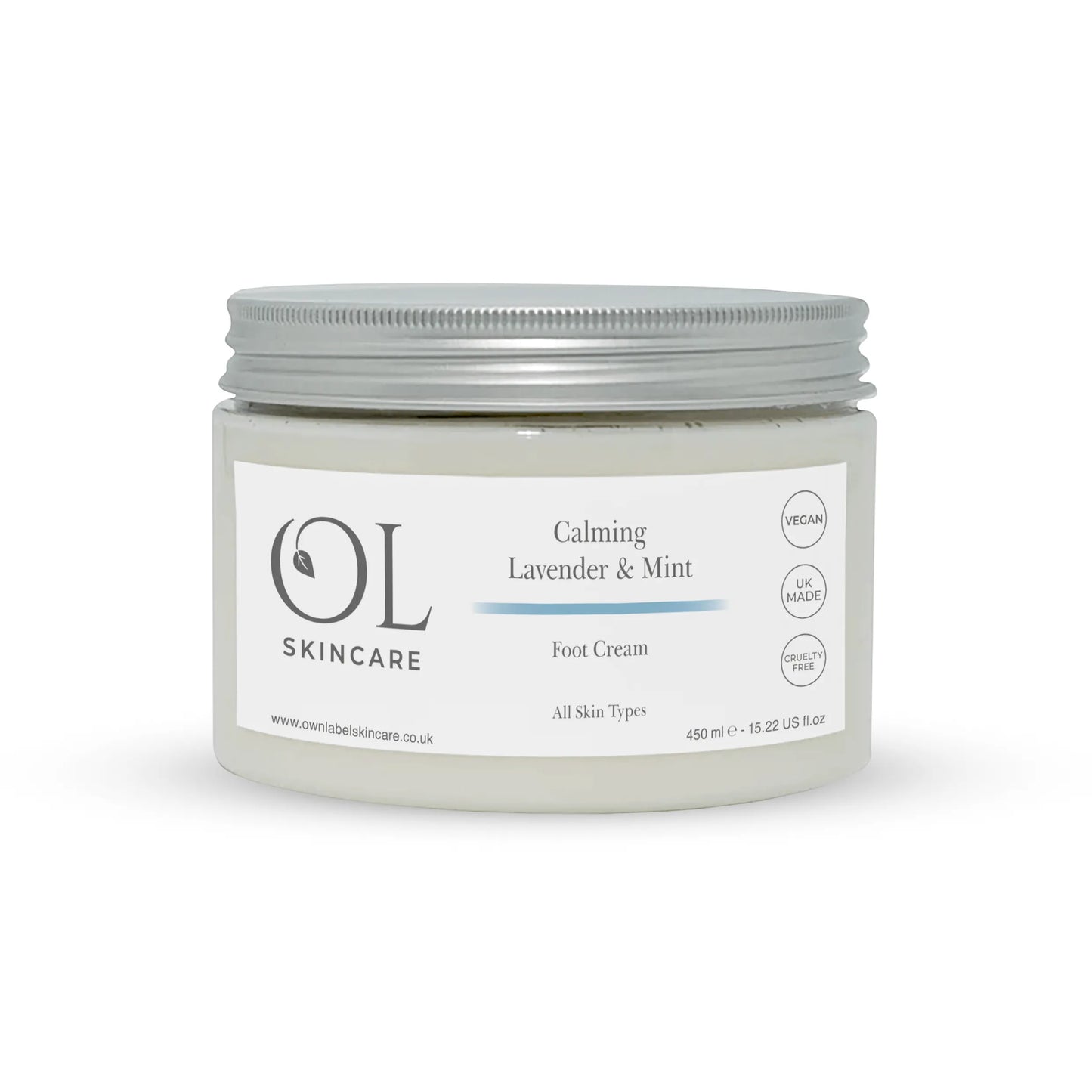 Calming Foot Cream | Lavender & Mint | White Label Skincare -  ownlabelskincare