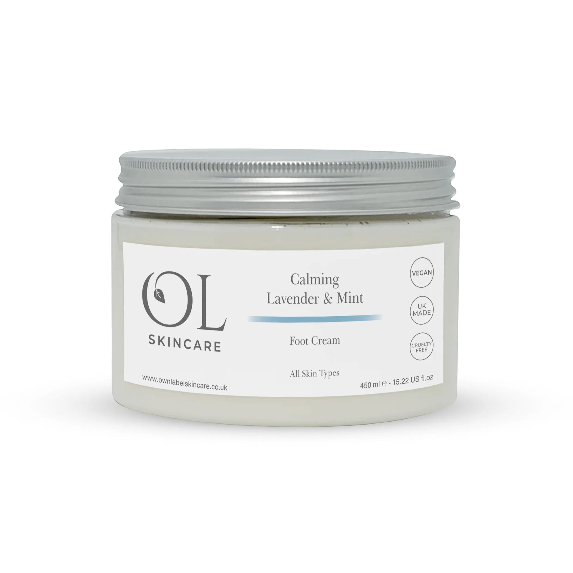 Calming Foot Cream | Lavender & Mint | White Label Skincare -  ownlabelskincare