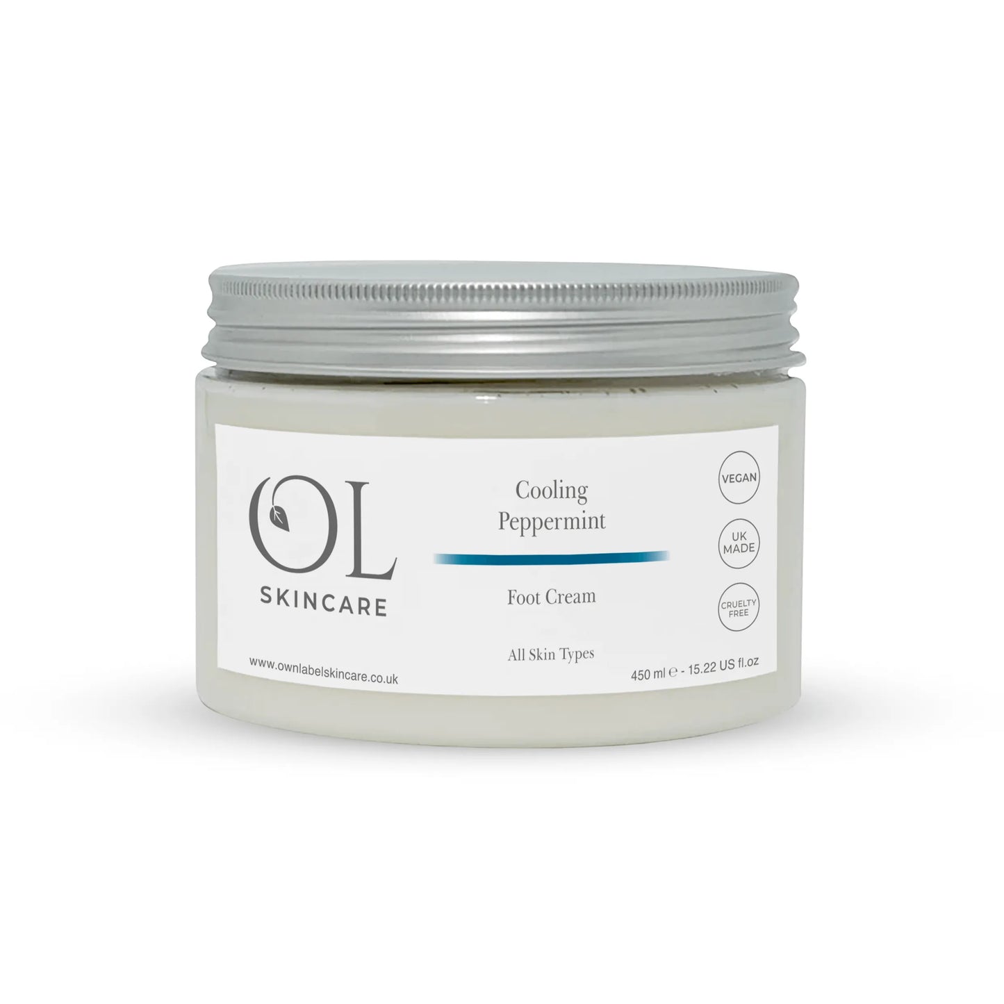 Cooling Foot Cream | Peppermint | White Label Skincare - ownlabelskincare