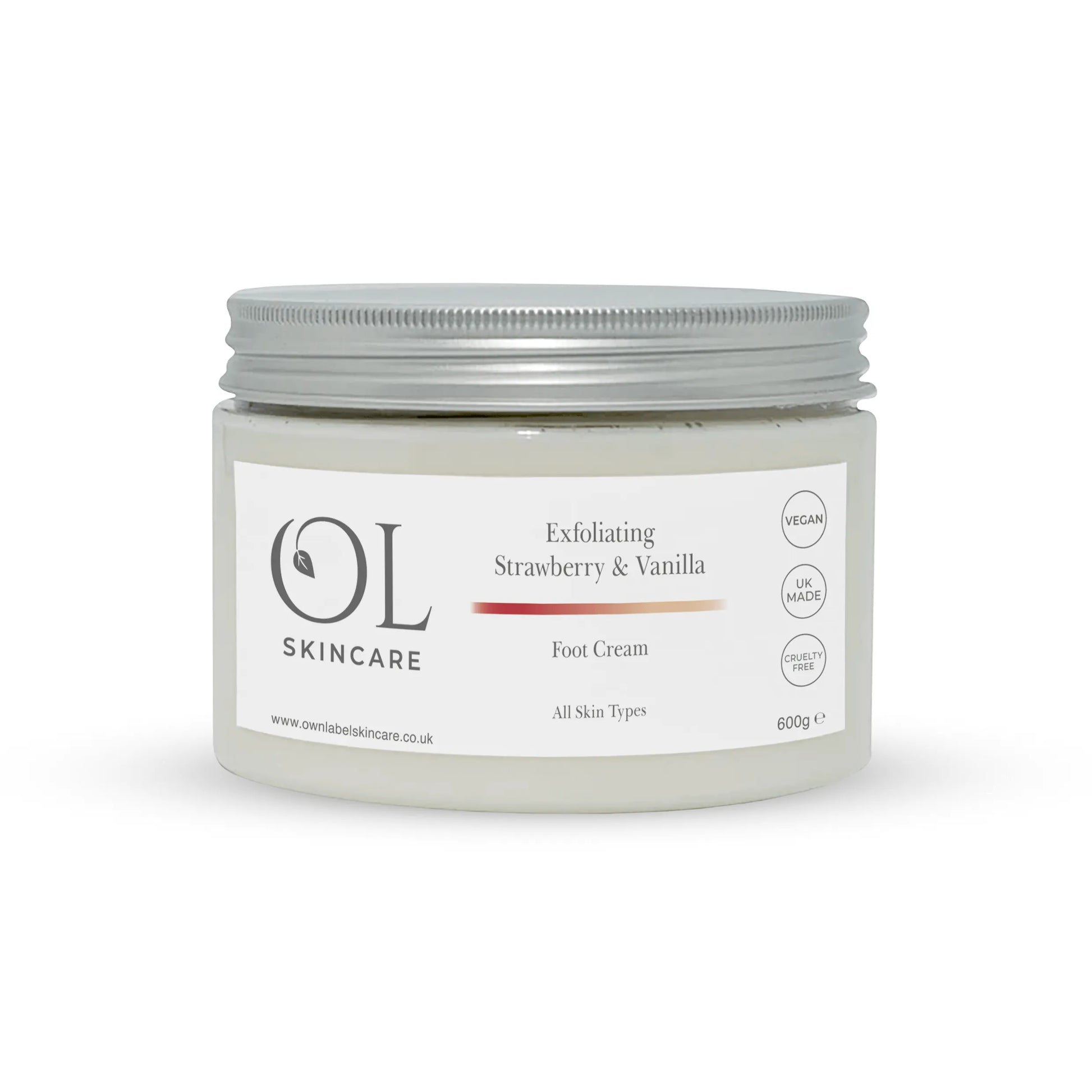 Strawberry & Vanilla Foot Scrub | Own Label - ownlabelskincare