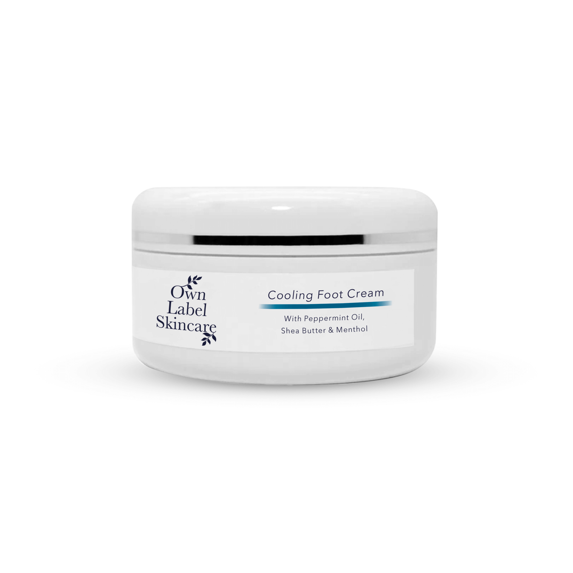 Own Label Skincare Vegan Cooling Foot Cream with Peppermint & Shea Butter