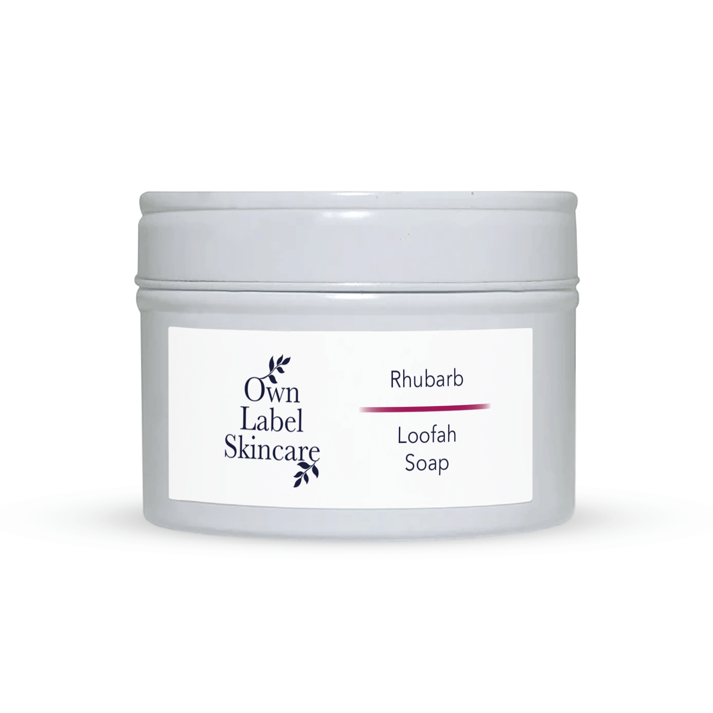 Rhubarb & Hempseed Loofah Soap | White Label Skincare