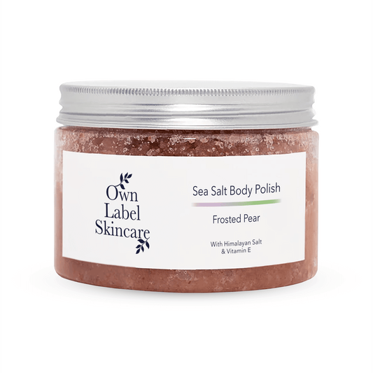 Frosted Pear Sea Salt Body Scrub  | Own Label Skincare