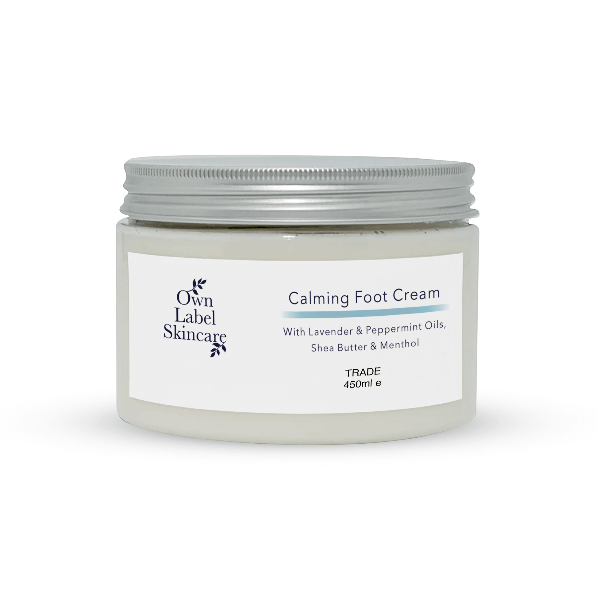 Calming Foot Cream | Lavender & Mint | White Label Skincare