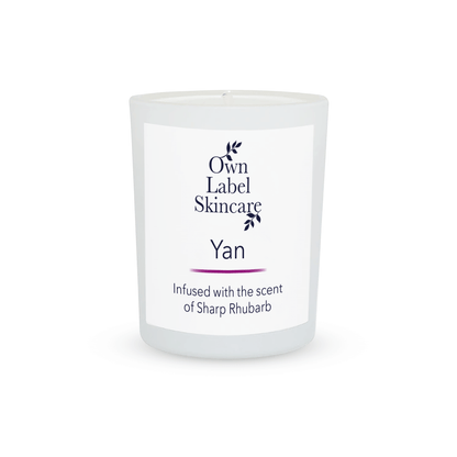 YAN CANDLE INFUSED WITH RHUBARB | OWN LABEL