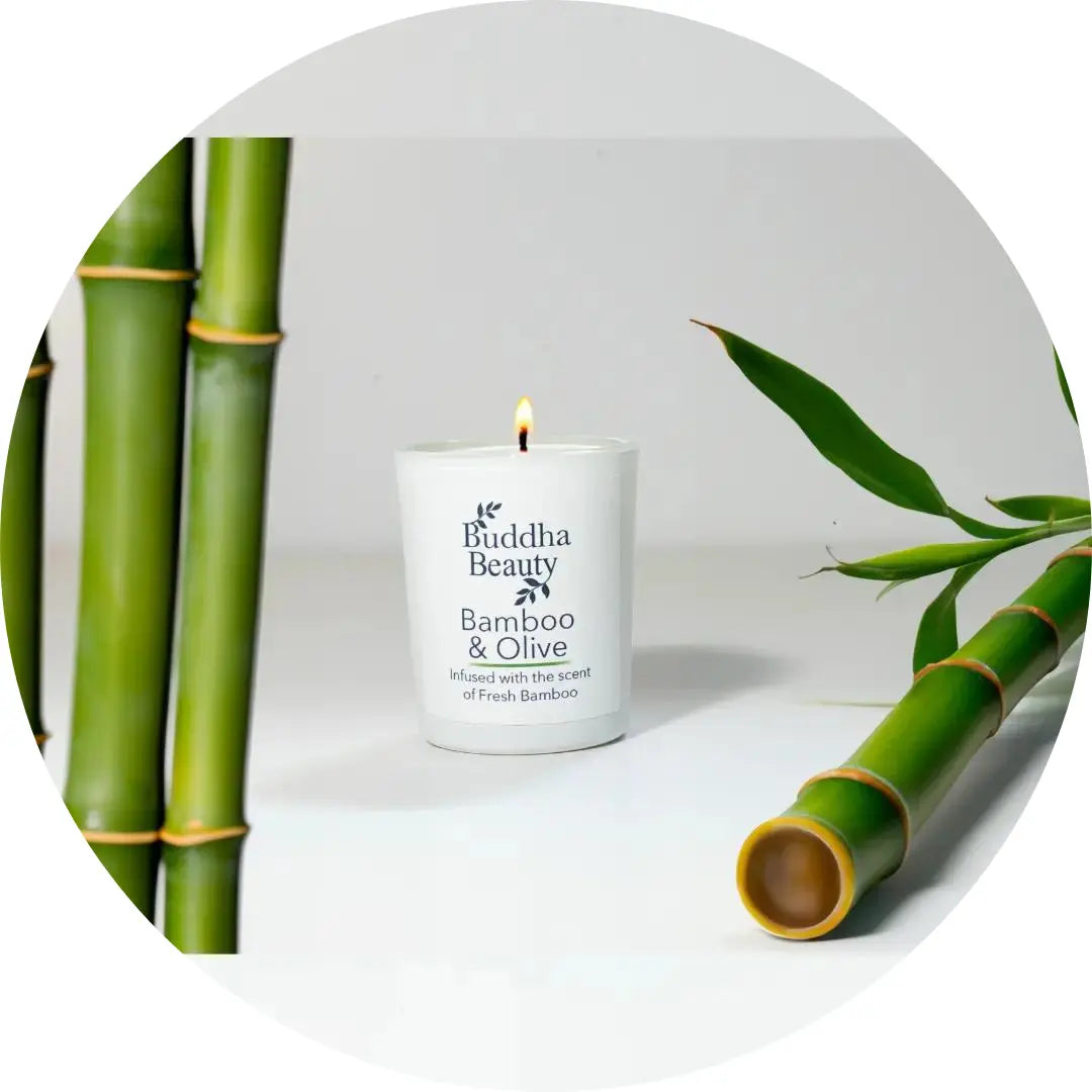 bamboo votive candle 