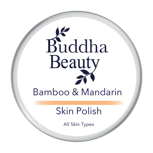 Buddha Beauty Bamboo & Mandarin Facial Polish / Face Scrub, Buddha Beauty Skincare, Vegan Skincare,