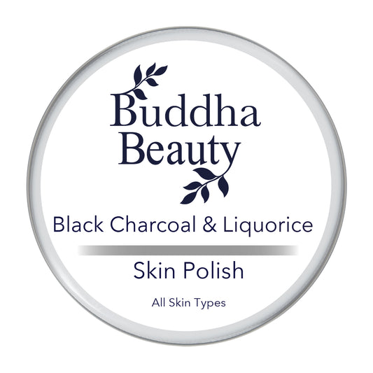 Buddha Beauty Black Charcoal & Liquorice Face Scrub Eco Tin
