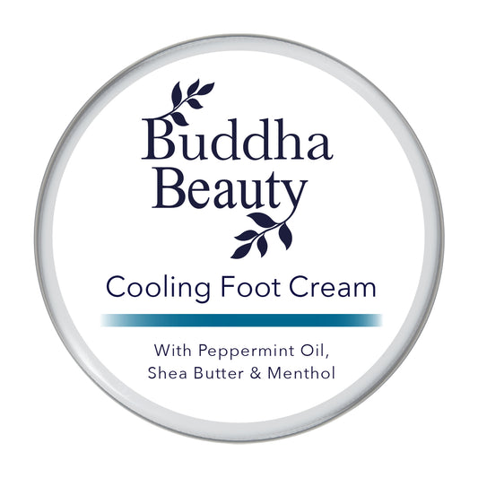 Buddha Beauty Trade Vegan Cooling Foot Cream with Peppermint & Shea Butter